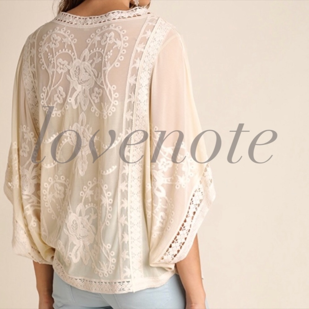 1 left • Floral Embroidered Short Sleeve Blouse - Picture 4 of 6